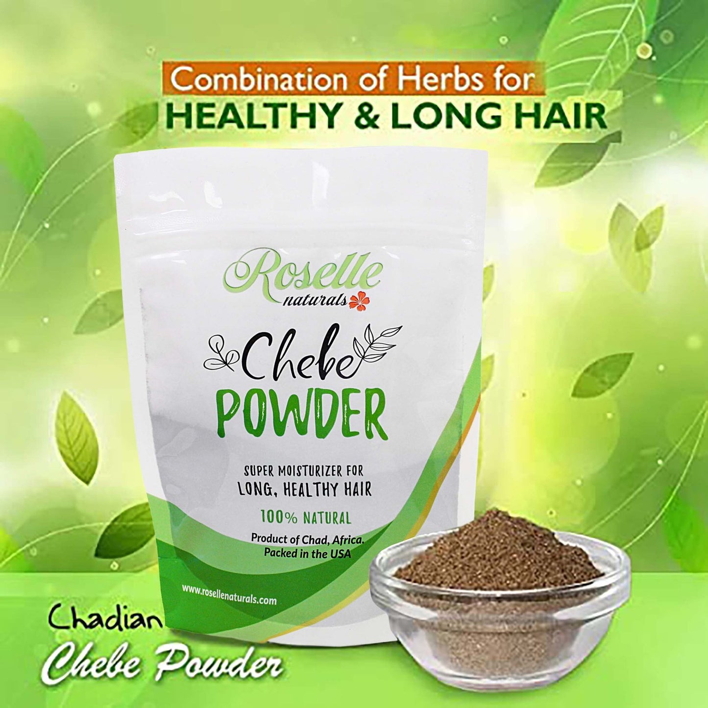 Real Chebe Powder Chebe Powder Authentic From Chad. 20 grams – Roselle Naturals