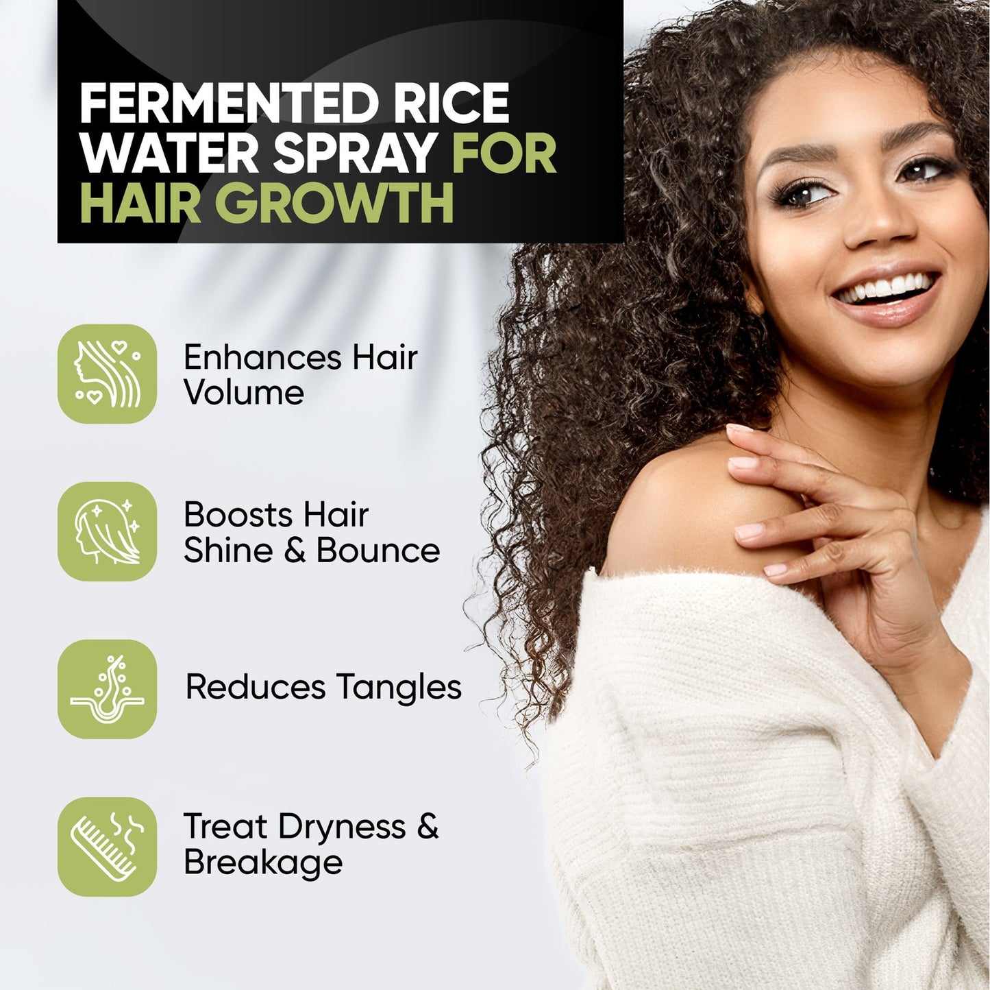 Fermented Rice Water Spray and Hair Conditioner image 6