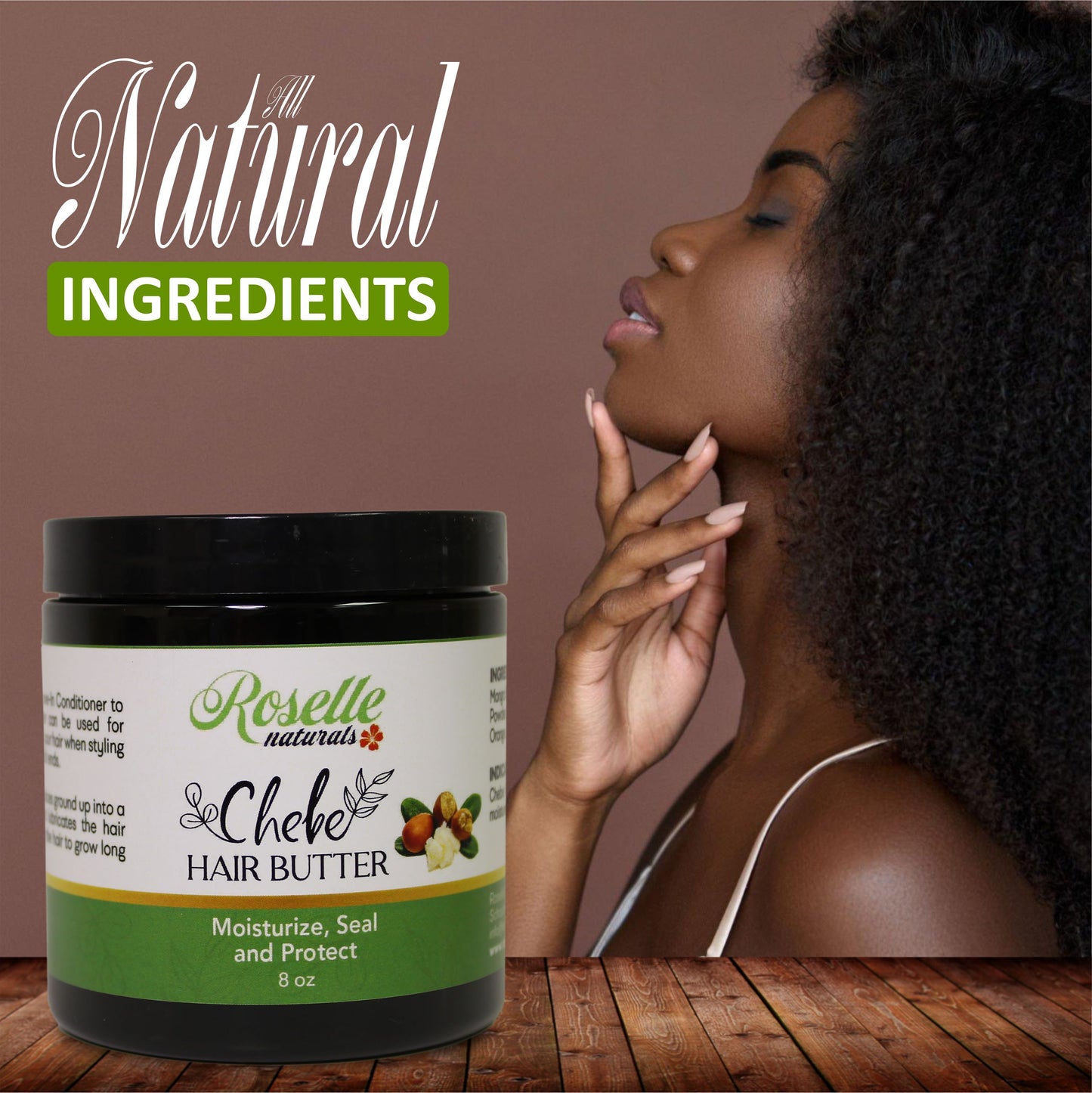 Chebe Hair Butter. Moisturizing creme made with authentic Chebe from Chad