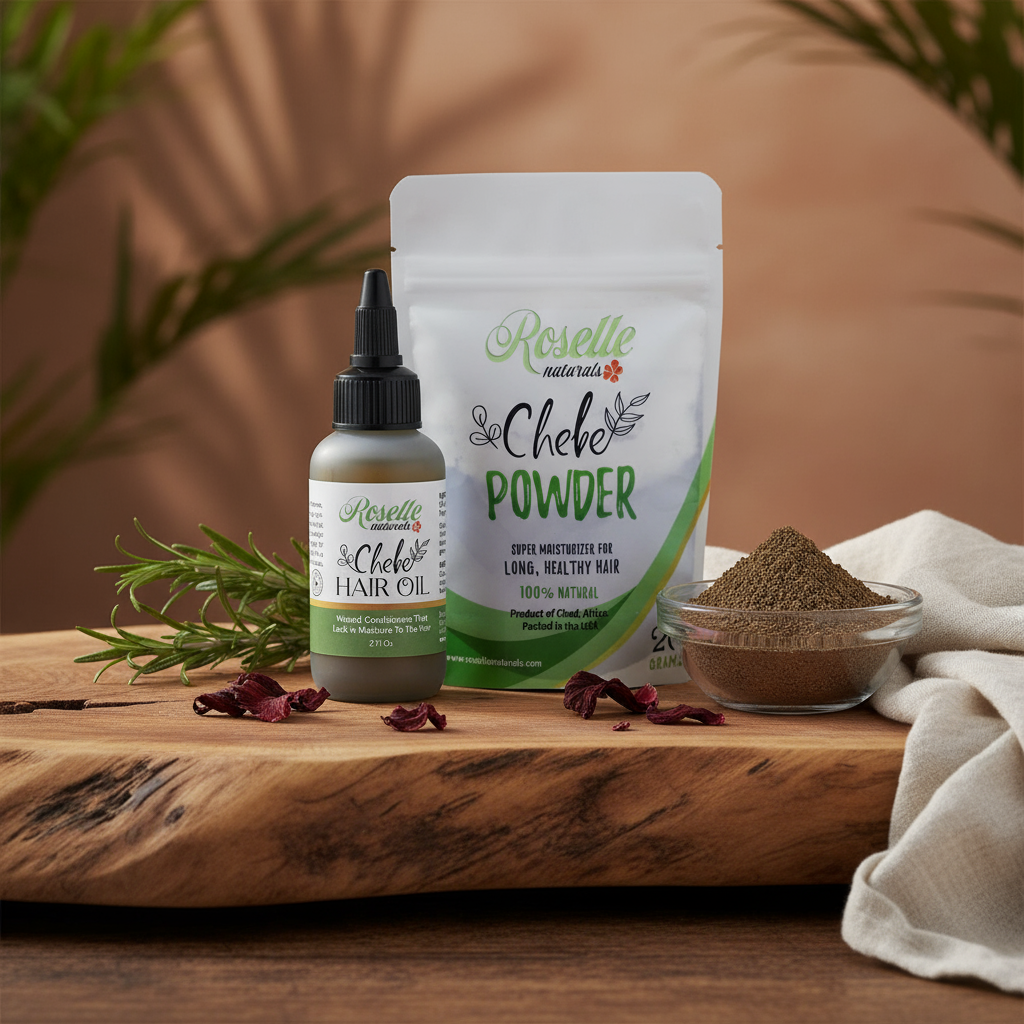 Chebe Powder Super Moisturizing Bundle Pack in a stunning setting