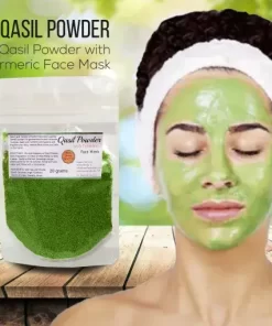 Qasil and turmeric mask for acne