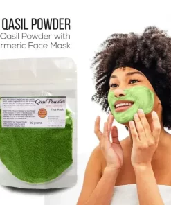 Qasil and turmeric mask for acne