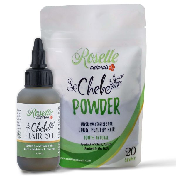 Chebe Powder Super Moisturizing Bundle Pack (Starter Kit). Super Moisturizing Chebe Powder and Oil hair growth combo. Chebe Powder Sourced directly from Chad, Africa